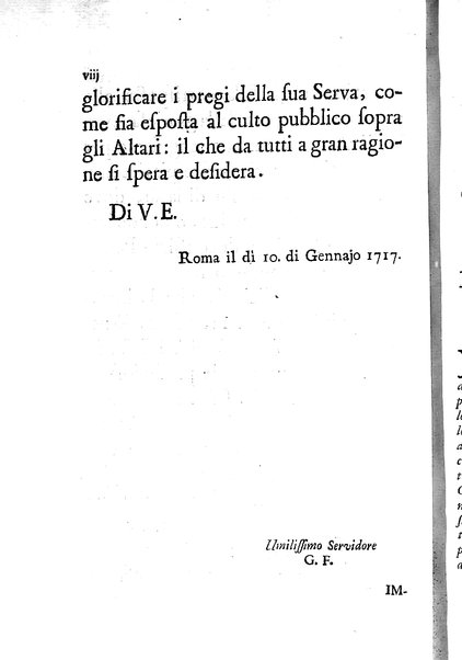 La vita della venerabile serva di Dio D. Cammilla Orsini Borghese principessa di Sulmona di poi suor Maria Vittoria religiosa dell'Ordine dell'Annunziata. Libri 8