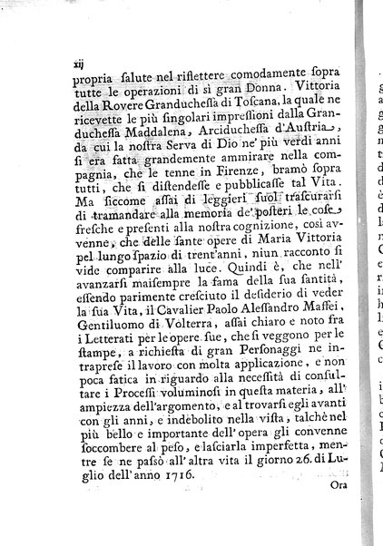 La vita della venerabile serva di Dio D. Cammilla Orsini Borghese principessa di Sulmona di poi suor Maria Vittoria religiosa dell'Ordine dell'Annunziata. Libri 8