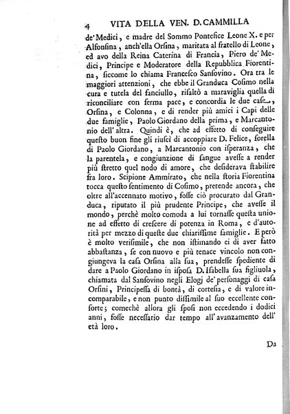 La vita della venerabile serva di Dio D. Cammilla Orsini Borghese principessa di Sulmona di poi suor Maria Vittoria religiosa dell'Ordine dell'Annunziata. Libri 8