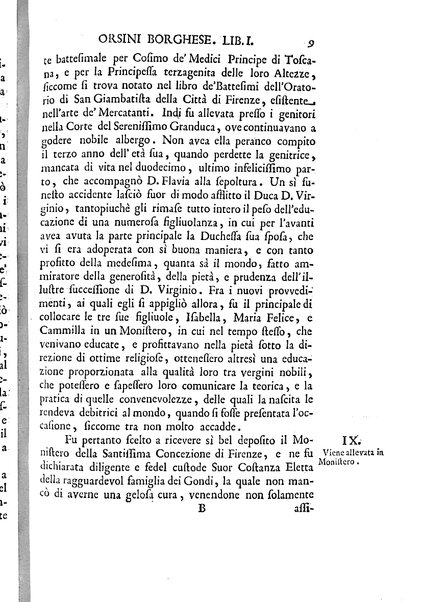 La vita della venerabile serva di Dio D. Cammilla Orsini Borghese principessa di Sulmona di poi suor Maria Vittoria religiosa dell'Ordine dell'Annunziata. Libri 8