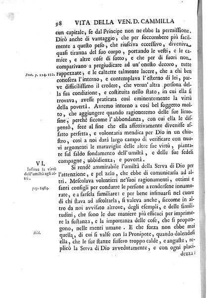 La vita della venerabile serva di Dio D. Cammilla Orsini Borghese principessa di Sulmona di poi suor Maria Vittoria religiosa dell'Ordine dell'Annunziata. Libri 8