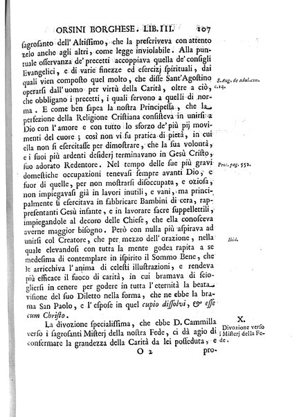 La vita della venerabile serva di Dio D. Cammilla Orsini Borghese principessa di Sulmona di poi suor Maria Vittoria religiosa dell'Ordine dell'Annunziata. Libri 8