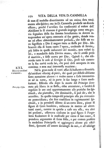 La vita della venerabile serva di Dio D. Cammilla Orsini Borghese principessa di Sulmona di poi suor Maria Vittoria religiosa dell'Ordine dell'Annunziata. Libri 8