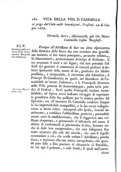 La vita della venerabile serva di Dio D. Cammilla Orsini Borghese principessa di Sulmona di poi suor Maria Vittoria religiosa dell'Ordine dell'Annunziata. Libri 8