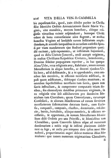 La vita della venerabile serva di Dio D. Cammilla Orsini Borghese principessa di Sulmona di poi suor Maria Vittoria religiosa dell'Ordine dell'Annunziata. Libri 8