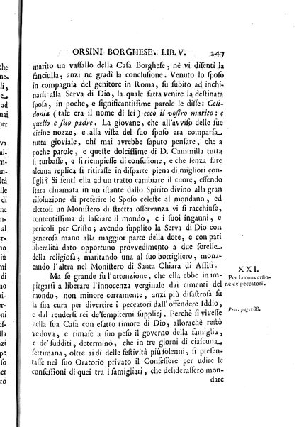 La vita della venerabile serva di Dio D. Cammilla Orsini Borghese principessa di Sulmona di poi suor Maria Vittoria religiosa dell'Ordine dell'Annunziata. Libri 8