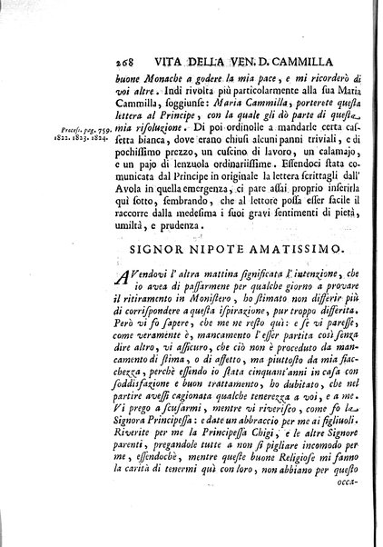 La vita della venerabile serva di Dio D. Cammilla Orsini Borghese principessa di Sulmona di poi suor Maria Vittoria religiosa dell'Ordine dell'Annunziata. Libri 8