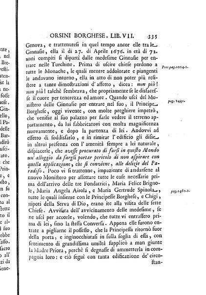 La vita della venerabile serva di Dio D. Cammilla Orsini Borghese principessa di Sulmona di poi suor Maria Vittoria religiosa dell'Ordine dell'Annunziata. Libri 8