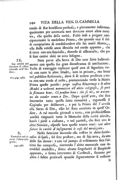 La vita della venerabile serva di Dio D. Cammilla Orsini Borghese principessa di Sulmona di poi suor Maria Vittoria religiosa dell'Ordine dell'Annunziata. Libri 8