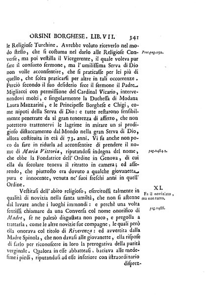 La vita della venerabile serva di Dio D. Cammilla Orsini Borghese principessa di Sulmona di poi suor Maria Vittoria religiosa dell'Ordine dell'Annunziata. Libri 8