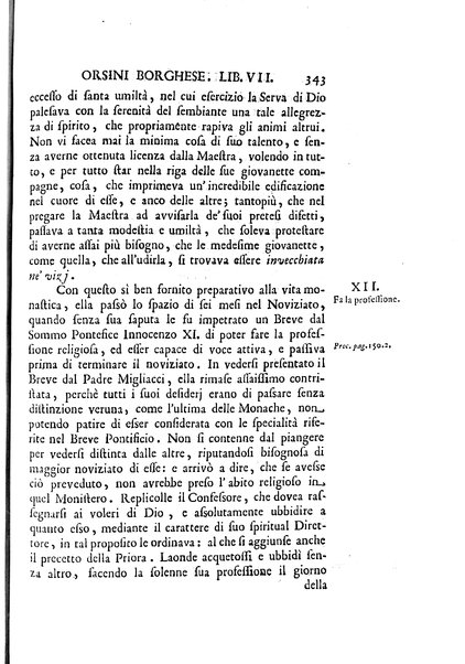 La vita della venerabile serva di Dio D. Cammilla Orsini Borghese principessa di Sulmona di poi suor Maria Vittoria religiosa dell'Ordine dell'Annunziata. Libri 8