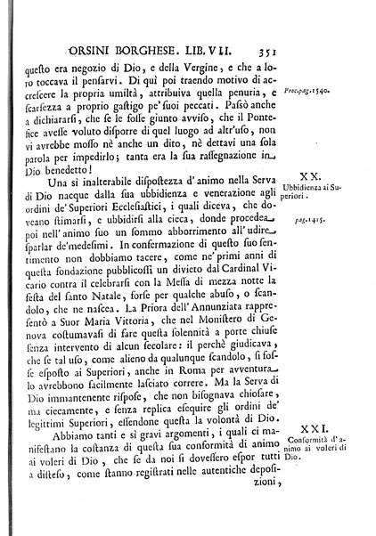 La vita della venerabile serva di Dio D. Cammilla Orsini Borghese principessa di Sulmona di poi suor Maria Vittoria religiosa dell'Ordine dell'Annunziata. Libri 8