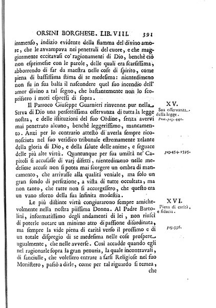 La vita della venerabile serva di Dio D. Cammilla Orsini Borghese principessa di Sulmona di poi suor Maria Vittoria religiosa dell'Ordine dell'Annunziata. Libri 8