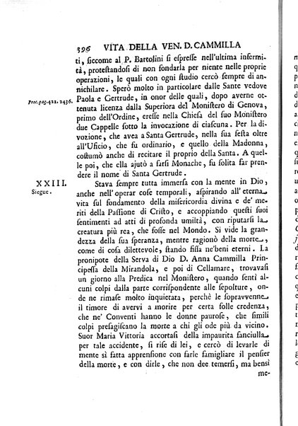 La vita della venerabile serva di Dio D. Cammilla Orsini Borghese principessa di Sulmona di poi suor Maria Vittoria religiosa dell'Ordine dell'Annunziata. Libri 8