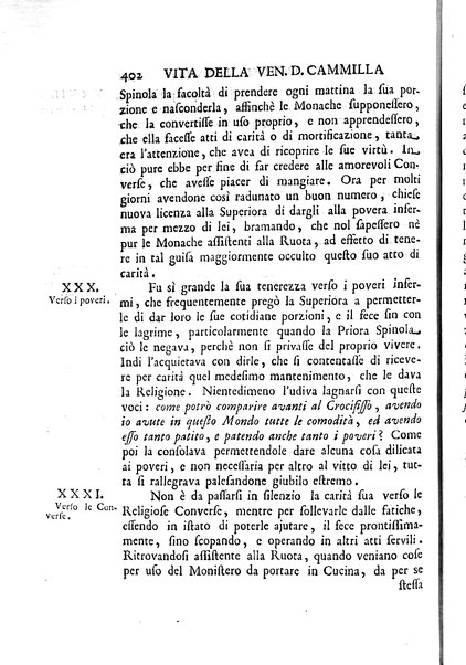 La vita della venerabile serva di Dio D. Cammilla Orsini Borghese principessa di Sulmona di poi suor Maria Vittoria religiosa dell'Ordine dell'Annunziata. Libri 8
