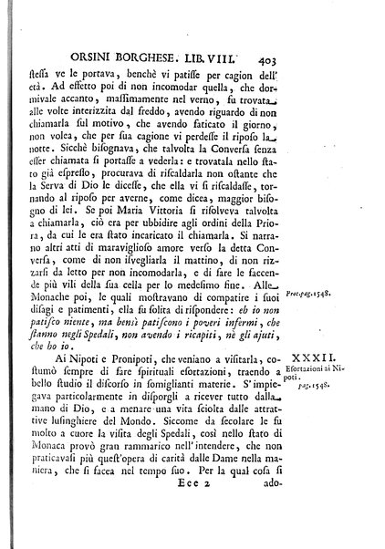 La vita della venerabile serva di Dio D. Cammilla Orsini Borghese principessa di Sulmona di poi suor Maria Vittoria religiosa dell'Ordine dell'Annunziata. Libri 8