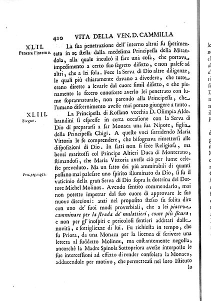 La vita della venerabile serva di Dio D. Cammilla Orsini Borghese principessa di Sulmona di poi suor Maria Vittoria religiosa dell'Ordine dell'Annunziata. Libri 8