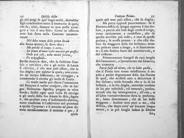 Difesa delle tre Canzoni degli occhi, e di alcuni sonetti, e varj passi delle Rime di Francesco Petrarca; dalle opposizioni del signor Lodovico Antonio Muratori composta da Gio. Bartolommeo Casaregi, Gio. Tommaso Canevari, e Antonio Tommasi chierico regolare della Madre di Dio Pastori Arcadi