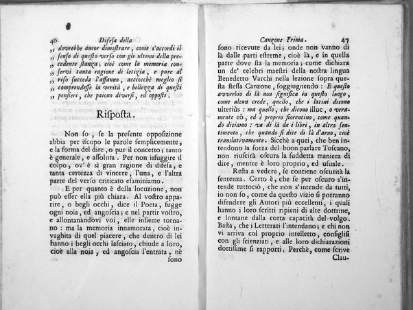 Difesa delle tre Canzoni degli occhi, e di alcuni sonetti, e varj passi delle Rime di Francesco Petrarca; dalle opposizioni del signor Lodovico Antonio Muratori composta da Gio. Bartolommeo Casaregi, Gio. Tommaso Canevari, e Antonio Tommasi chierico regolare della Madre di Dio Pastori Arcadi