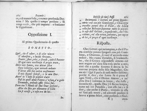 Difesa delle tre Canzoni degli occhi, e di alcuni sonetti, e varj passi delle Rime di Francesco Petrarca; dalle opposizioni del signor Lodovico Antonio Muratori composta da Gio. Bartolommeo Casaregi, Gio. Tommaso Canevari, e Antonio Tommasi chierico regolare della Madre di Dio Pastori Arcadi