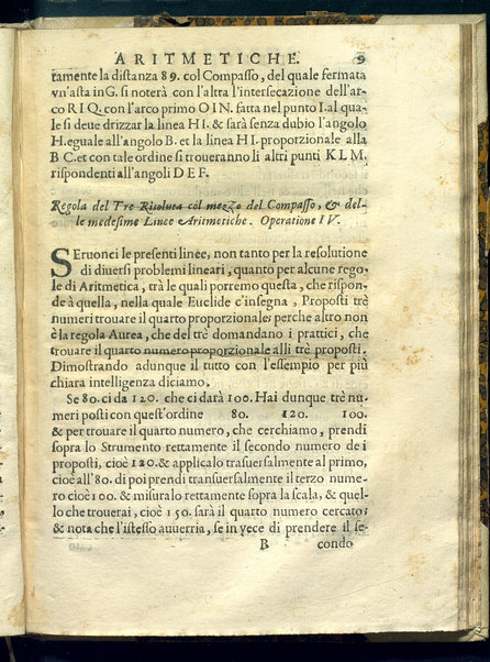 La operazione del compasso geometrico, et militare di Galileo Galilei nobil fiorentino lettor delle matematiche nello studio di Padoua