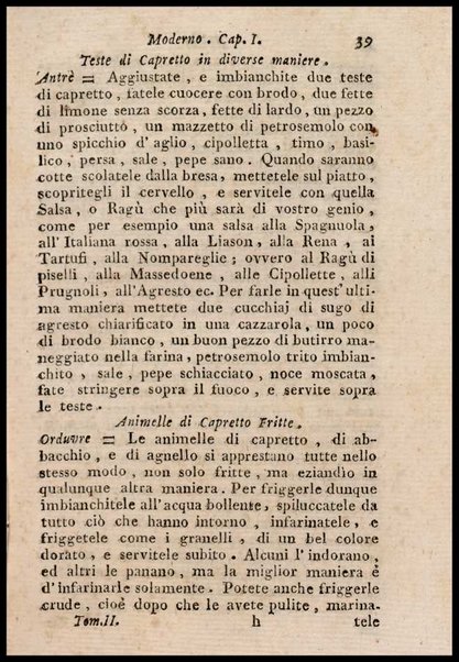 [Apicio moderno di Francesco Leonardi edizione seconda revista, corretta, ed accresciuta dall'autore. Tomo primo [-sesto]] 2