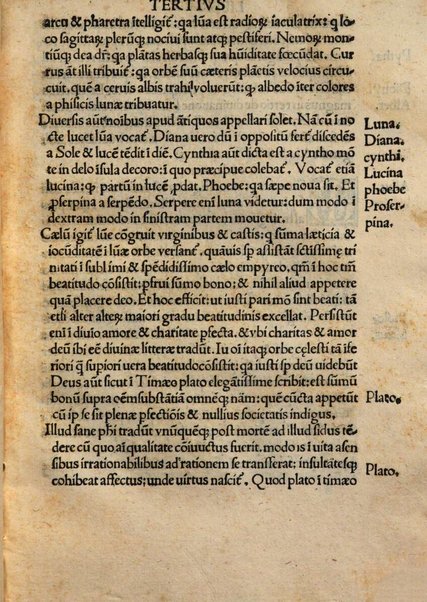 De gloria et gaudiis beatorum. Primus liber De vno Deo colendo & de dotibus beatorum. Secundus liber De imortalitate anime. Tertius liber Descriptio orbium caelestium