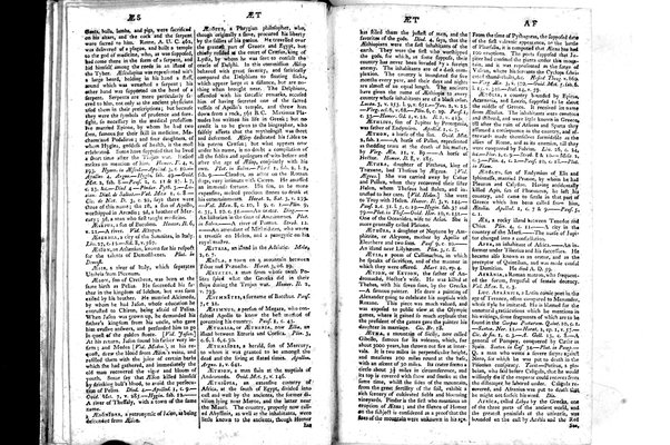 A classical dictionary; containing a copious account of all the proper names mentioned in ancient authors: with the value of coins, weights, and measures, used among the Greeks and Romans; and a chronological table. By J. Lempriere, D.D
