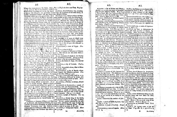 A classical dictionary; containing a copious account of all the proper names mentioned in ancient authors: with the value of coins, weights, and measures, used among the Greeks and Romans; and a chronological table. By J. Lempriere, D.D