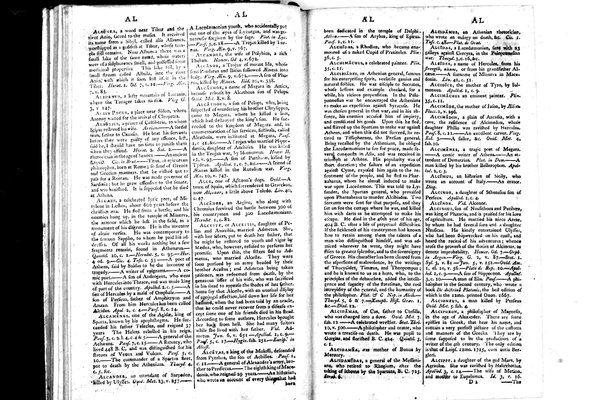 A classical dictionary; containing a copious account of all the proper names mentioned in ancient authors: with the value of coins, weights, and measures, used among the Greeks and Romans; and a chronological table. By J. Lempriere, D.D