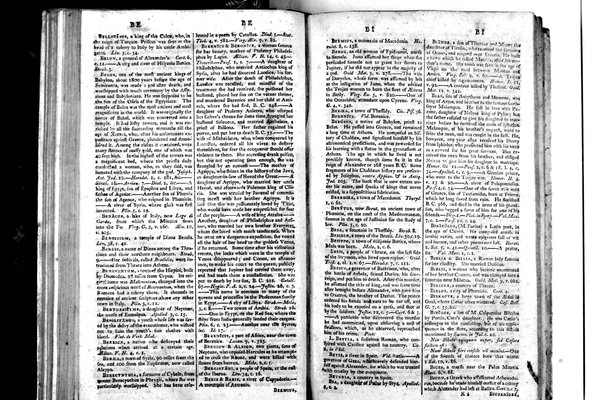 A classical dictionary; containing a copious account of all the proper names mentioned in ancient authors: with the value of coins, weights, and measures, used among the Greeks and Romans; and a chronological table. By J. Lempriere, D.D