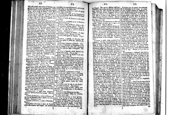 A classical dictionary; containing a copious account of all the proper names mentioned in ancient authors: with the value of coins, weights, and measures, used among the Greeks and Romans; and a chronological table. By J. Lempriere, D.D