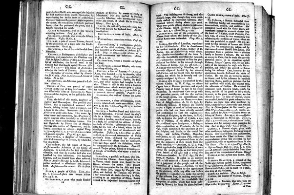 A classical dictionary; containing a copious account of all the proper names mentioned in ancient authors: with the value of coins, weights, and measures, used among the Greeks and Romans; and a chronological table. By J. Lempriere, D.D