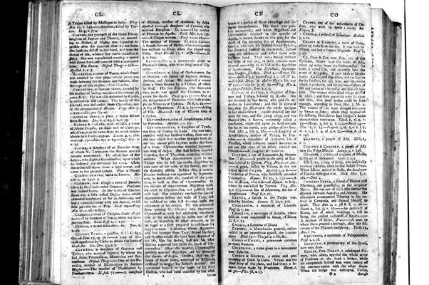 A classical dictionary; containing a copious account of all the proper names mentioned in ancient authors: with the value of coins, weights, and measures, used among the Greeks and Romans; and a chronological table. By J. Lempriere, D.D