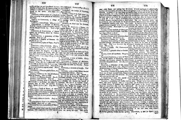 A classical dictionary; containing a copious account of all the proper names mentioned in ancient authors: with the value of coins, weights, and measures, used among the Greeks and Romans; and a chronological table. By J. Lempriere, D.D