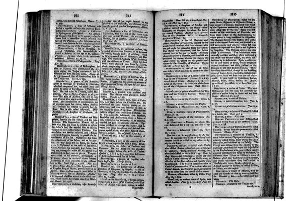 A classical dictionary; containing a copious account of all the proper names mentioned in ancient authors: with the value of coins, weights, and measures, used among the Greeks and Romans; and a chronological table. By J. Lempriere, D.D