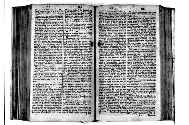 A classical dictionary; containing a copious account of all the proper names mentioned in ancient authors: with the value of coins, weights, and measures, used among the Greeks and Romans; and a chronological table. By J. Lempriere, D.D