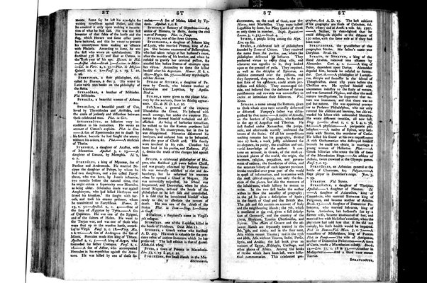 A classical dictionary; containing a copious account of all the proper names mentioned in ancient authors: with the value of coins, weights, and measures, used among the Greeks and Romans; and a chronological table. By J. Lempriere, D.D