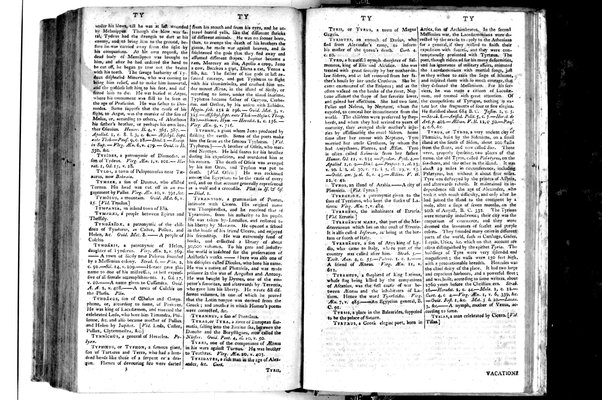 A classical dictionary; containing a copious account of all the proper names mentioned in ancient authors: with the value of coins, weights, and measures, used among the Greeks and Romans; and a chronological table. By J. Lempriere, D.D