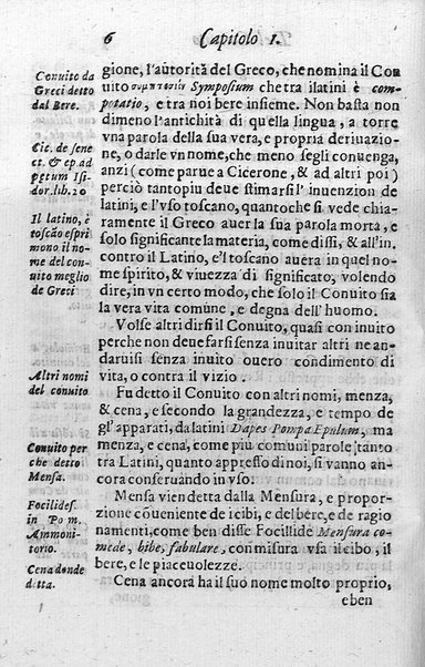 Il conuito ouero Discorsi di quelle materie che al conuito s'appartengono. Del sig. Ottauiano Rabasco. Nelle Accademie de gl'Incitati in Roma e de Gelati in Bologna detto l'Assicurato. Doue s'hanno strettamente, con ordine diligente la diffinitione l'origine, la materia, il luogo, il tempo, l'apparato, i ministri, le feste, i giuochi, i ragionamenti, le circostanze, gl'effetti, le deità, & imaginati numi tutelari de' conuiti ... E con un discorso, a qual parte della filosofia si subordini il conuito. ...
