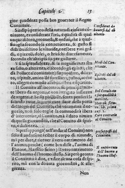 Il conuito ouero Discorsi di quelle materie che al conuito s'appartengono. Del sig. Ottauiano Rabasco. Nelle Accademie de gl'Incitati in Roma e de Gelati in Bologna detto l'Assicurato. Doue s'hanno strettamente, con ordine diligente la diffinitione l'origine, la materia, il luogo, il tempo, l'apparato, i ministri, le feste, i giuochi, i ragionamenti, le circostanze, gl'effetti, le deità, & imaginati numi tutelari de' conuiti ... E con un discorso, a qual parte della filosofia si subordini il conuito. ...