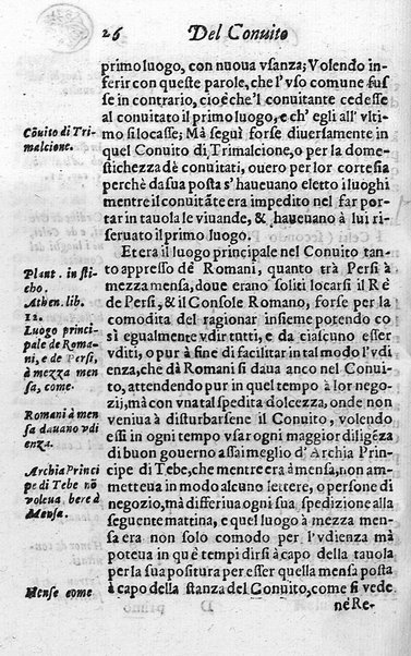 Il conuito ouero Discorsi di quelle materie che al conuito s'appartengono. Del sig. Ottauiano Rabasco. Nelle Accademie de gl'Incitati in Roma e de Gelati in Bologna detto l'Assicurato. Doue s'hanno strettamente, con ordine diligente la diffinitione l'origine, la materia, il luogo, il tempo, l'apparato, i ministri, le feste, i giuochi, i ragionamenti, le circostanze, gl'effetti, le deità, & imaginati numi tutelari de' conuiti ... E con un discorso, a qual parte della filosofia si subordini il conuito. ...