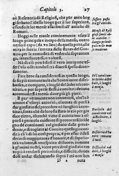 Il conuito ouero Discorsi di quelle materie che al conuito s'appartengono. Del sig. Ottauiano Rabasco. Nelle Accademie de gl'Incitati in Roma e de Gelati in Bologna detto l'Assicurato. Doue s'hanno strettamente, con ordine diligente la diffinitione l'origine, la materia, il luogo, il tempo, l'apparato, i ministri, le feste, i giuochi, i ragionamenti, le circostanze, gl'effetti, le deità, & imaginati numi tutelari de' conuiti ... E con un discorso, a qual parte della filosofia si subordini il conuito. ...