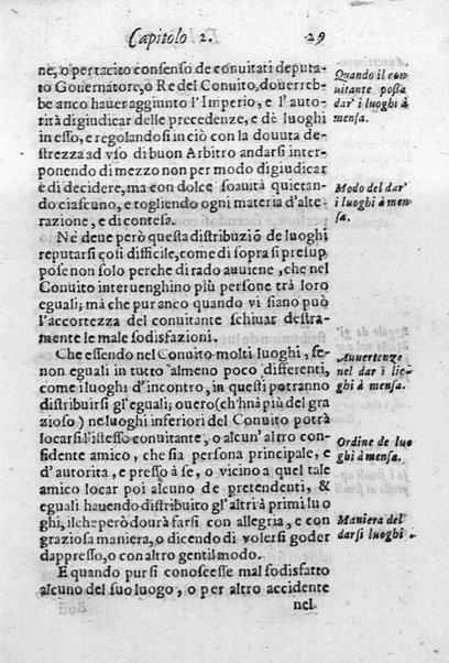 Il conuito ouero Discorsi di quelle materie che al conuito s'appartengono. Del sig. Ottauiano Rabasco. Nelle Accademie de gl'Incitati in Roma e de Gelati in Bologna detto l'Assicurato. Doue s'hanno strettamente, con ordine diligente la diffinitione l'origine, la materia, il luogo, il tempo, l'apparato, i ministri, le feste, i giuochi, i ragionamenti, le circostanze, gl'effetti, le deità, & imaginati numi tutelari de' conuiti ... E con un discorso, a qual parte della filosofia si subordini il conuito. ...