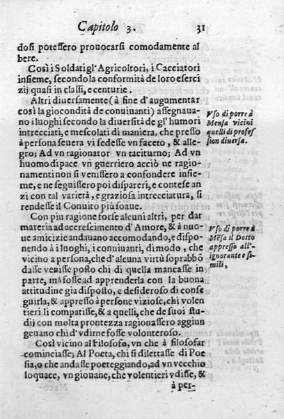 Il conuito ouero Discorsi di quelle materie che al conuito s'appartengono. Del sig. Ottauiano Rabasco. Nelle Accademie de gl'Incitati in Roma e de Gelati in Bologna detto l'Assicurato. Doue s'hanno strettamente, con ordine diligente la diffinitione l'origine, la materia, il luogo, il tempo, l'apparato, i ministri, le feste, i giuochi, i ragionamenti, le circostanze, gl'effetti, le deità, & imaginati numi tutelari de' conuiti ... E con un discorso, a qual parte della filosofia si subordini il conuito. ...