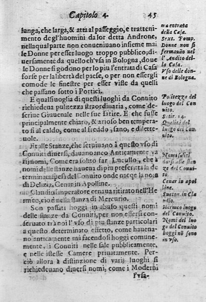 Il conuito ouero Discorsi di quelle materie che al conuito s'appartengono. Del sig. Ottauiano Rabasco. Nelle Accademie de gl'Incitati in Roma e de Gelati in Bologna detto l'Assicurato. Doue s'hanno strettamente, con ordine diligente la diffinitione l'origine, la materia, il luogo, il tempo, l'apparato, i ministri, le feste, i giuochi, i ragionamenti, le circostanze, gl'effetti, le deità, & imaginati numi tutelari de' conuiti ... E con un discorso, a qual parte della filosofia si subordini il conuito. ...