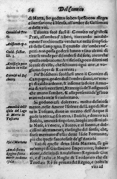 Il conuito ouero Discorsi di quelle materie che al conuito s'appartengono. Del sig. Ottauiano Rabasco. Nelle Accademie de gl'Incitati in Roma e de Gelati in Bologna detto l'Assicurato. Doue s'hanno strettamente, con ordine diligente la diffinitione l'origine, la materia, il luogo, il tempo, l'apparato, i ministri, le feste, i giuochi, i ragionamenti, le circostanze, gl'effetti, le deità, & imaginati numi tutelari de' conuiti ... E con un discorso, a qual parte della filosofia si subordini il conuito. ...