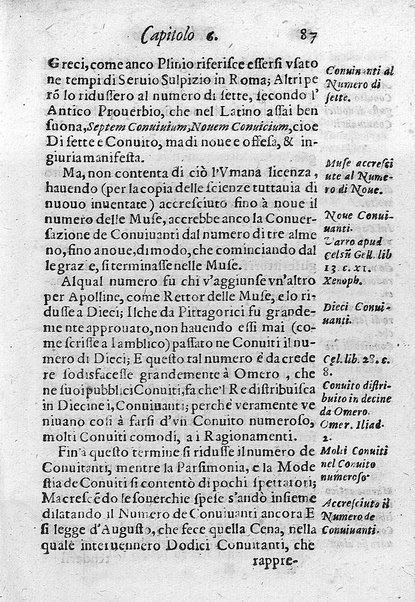 Il conuito ouero Discorsi di quelle materie che al conuito s'appartengono. Del sig. Ottauiano Rabasco. Nelle Accademie de gl'Incitati in Roma e de Gelati in Bologna detto l'Assicurato. Doue s'hanno strettamente, con ordine diligente la diffinitione l'origine, la materia, il luogo, il tempo, l'apparato, i ministri, le feste, i giuochi, i ragionamenti, le circostanze, gl'effetti, le deità, & imaginati numi tutelari de' conuiti ... E con un discorso, a qual parte della filosofia si subordini il conuito. ...