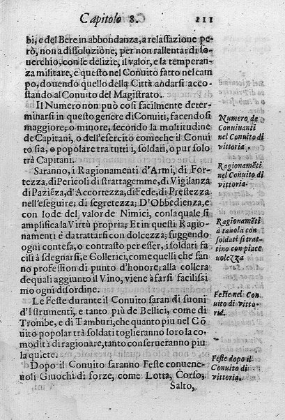 Il conuito ouero Discorsi di quelle materie che al conuito s'appartengono. Del sig. Ottauiano Rabasco. Nelle Accademie de gl'Incitati in Roma e de Gelati in Bologna detto l'Assicurato. Doue s'hanno strettamente, con ordine diligente la diffinitione l'origine, la materia, il luogo, il tempo, l'apparato, i ministri, le feste, i giuochi, i ragionamenti, le circostanze, gl'effetti, le deità, & imaginati numi tutelari de' conuiti ... E con un discorso, a qual parte della filosofia si subordini il conuito. ...