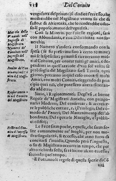 Il conuito ouero Discorsi di quelle materie che al conuito s'appartengono. Del sig. Ottauiano Rabasco. Nelle Accademie de gl'Incitati in Roma e de Gelati in Bologna detto l'Assicurato. Doue s'hanno strettamente, con ordine diligente la diffinitione l'origine, la materia, il luogo, il tempo, l'apparato, i ministri, le feste, i giuochi, i ragionamenti, le circostanze, gl'effetti, le deità, & imaginati numi tutelari de' conuiti ... E con un discorso, a qual parte della filosofia si subordini il conuito. ...